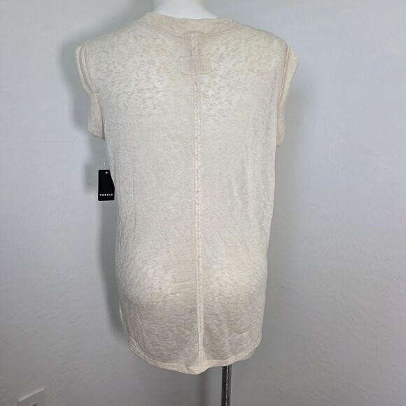 Torrid Festi Oversized Tee V neck short sleeve sz 00 / M/L - Picture 5 of 9